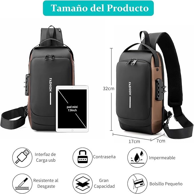 MOCHILA ANTIRROBO UNISEX